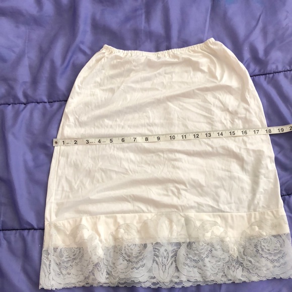 Vintage slip skirt white - Picture 3 of 7